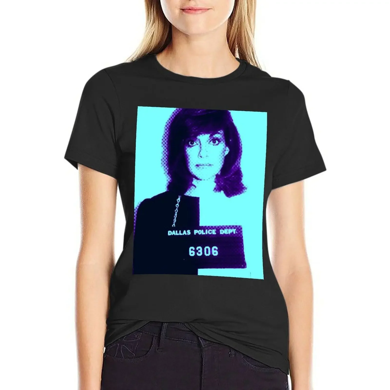 

Sue-ellen Mug shot T-Shirt heavyweights animal print shirt for girls sports fans Women's tops