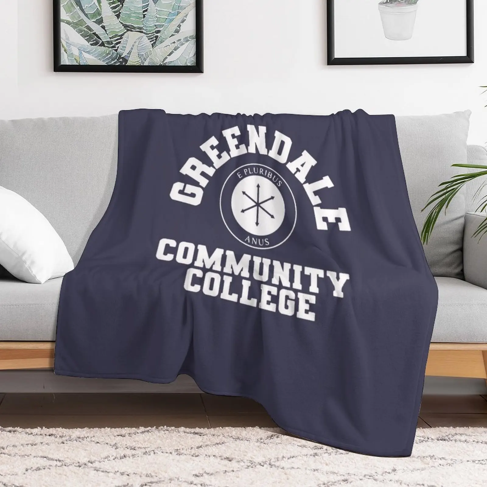 greendale community collage Throw Blanket Beautifuls Thermal blankets and throws Blankets