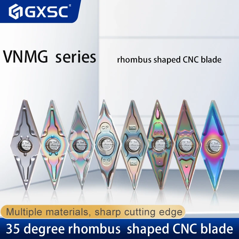 External Turning Tools VNMG160404 VNMG160408 VNMG160401 MA HA CF High Quality CNC Lathe Cutting Cutters Carbide Inserts Material