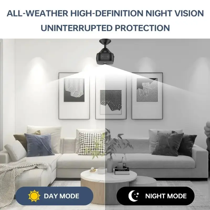 New Mini Security Camera HD Night Vision High Definition WiFi Monitor Waterproof Motion Detect Surveillance Smart Home Use - 4