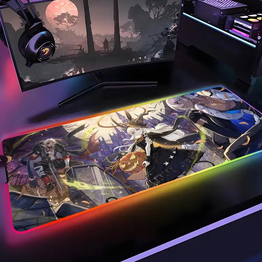 

Game Alchemy Stars Mouse Pad Gamer Rgb Desk Mat Back Light Led Mousepad Setup Gaming Accessories Deskmat Big Mousepad Backlight