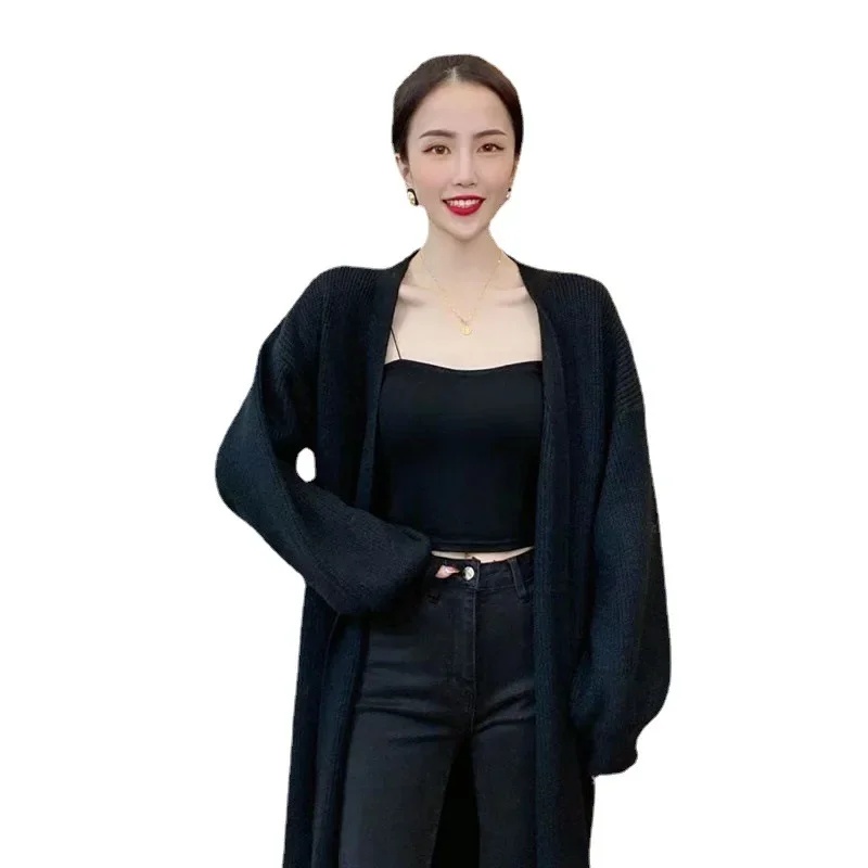 Longline Cardigan Knit Sweater Women Spring Autumn Winter Maxi Soft Loose Coat Long Knitted Jacket Cardigan Jumpers Sweaters