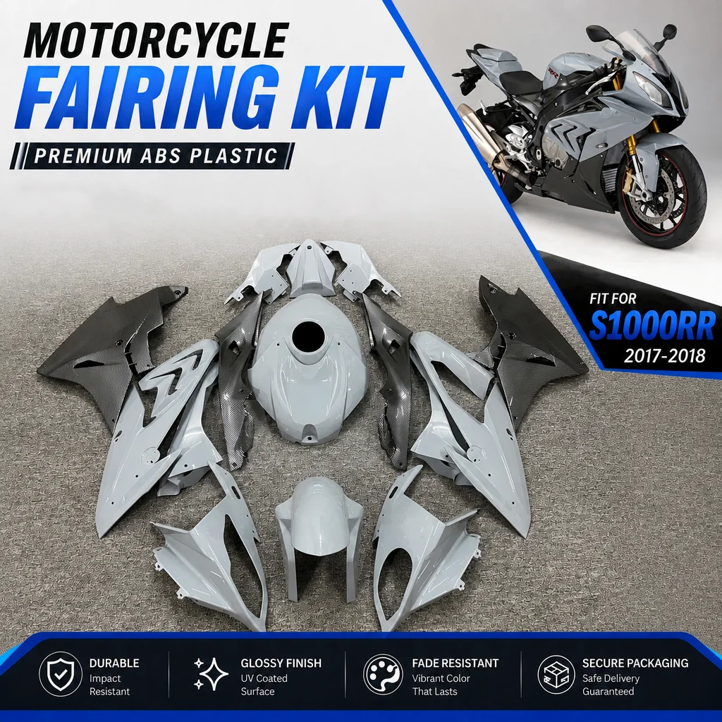Carbon Fiber Look Fairings for BMW S1000RR 2017 2018 S1000 RR Motorcycle Racing Superbike ABS Custom Build Bodywork Kit