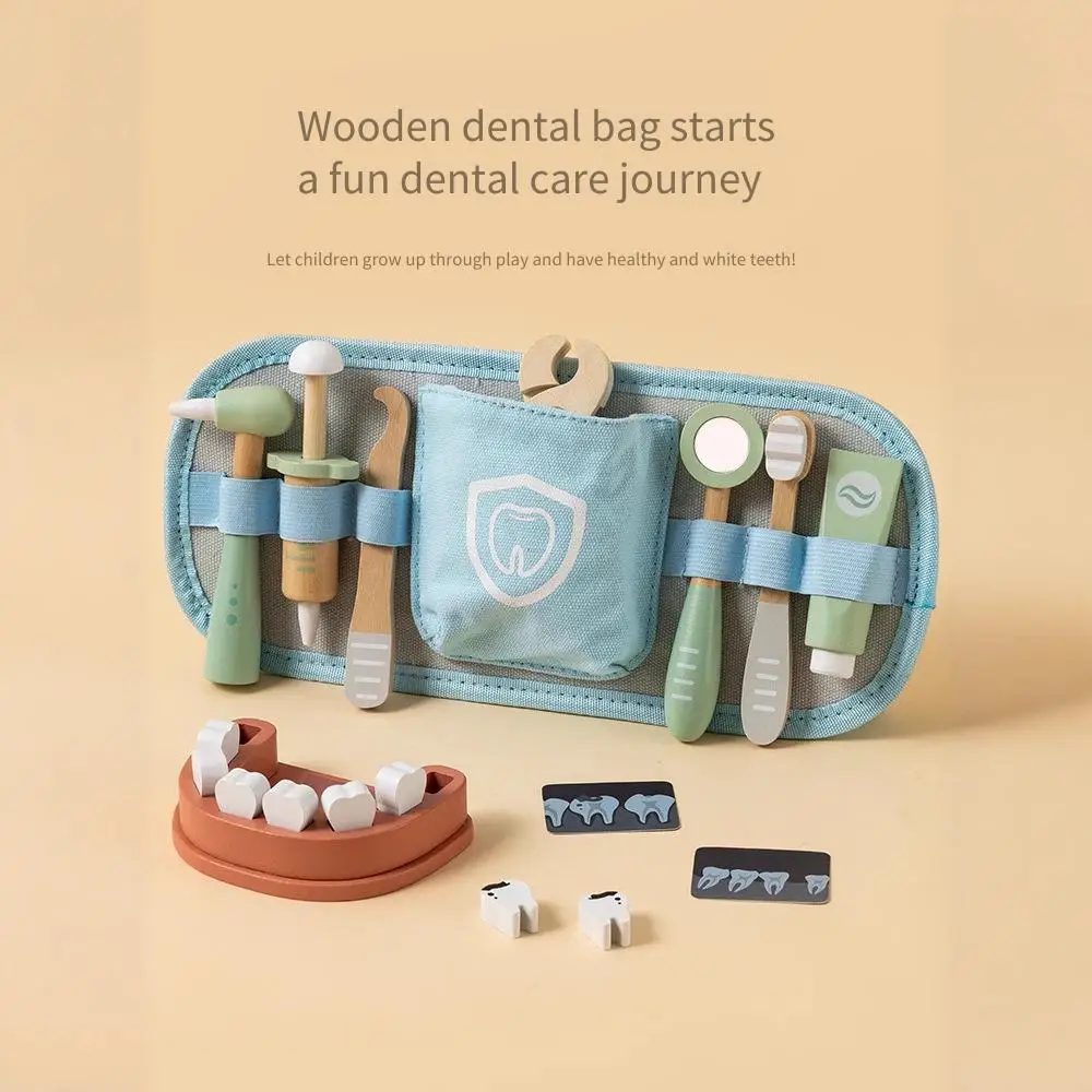 مجموعة واحدة من ألعاب لعب الأدوار للأطفال ألعاب تعليمية مجموعة أدوات محاكاة الأسنان مجموعة أدوات تعليمية في مرحلة الطفولة المبكرة لعبة حلاق الطبيب