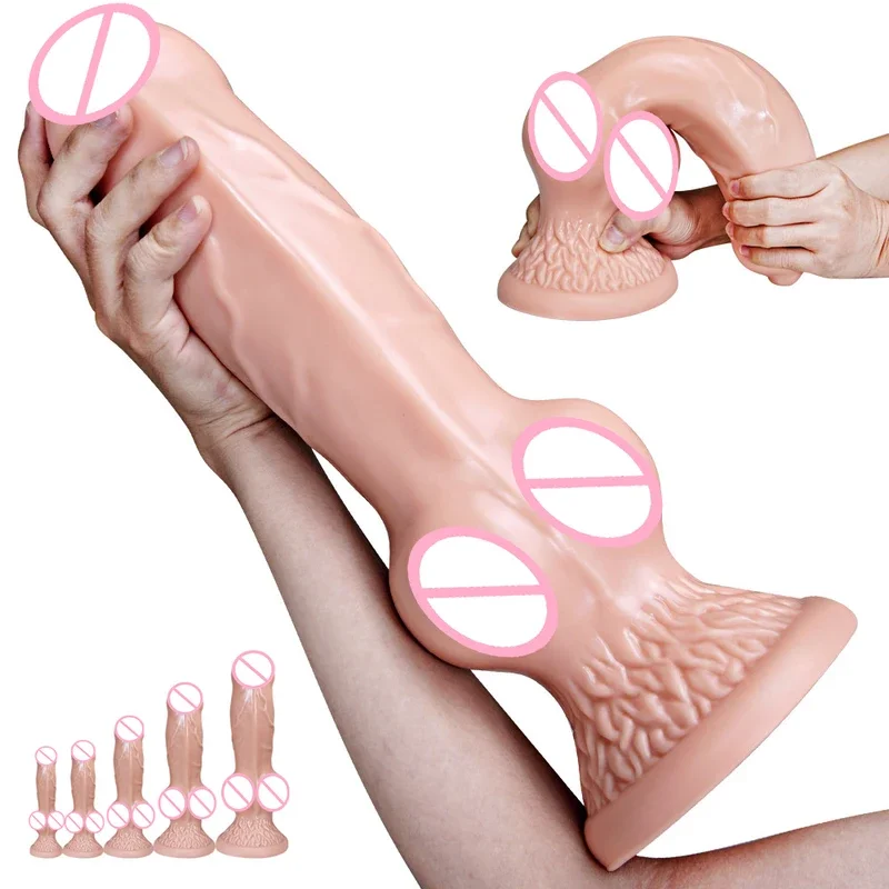 Big silicone animal dildo for men women anal plug penis realistic dog knot dildos sex toy female masturbator adult supplies