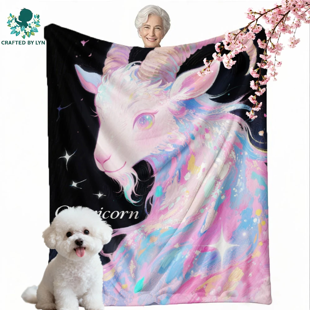 

Flowers,Animal,Constellation| Flannel | Room Decor Blanket, Camping Stuff,Festive Gift Selectio | Soft and delicate | Keep warm