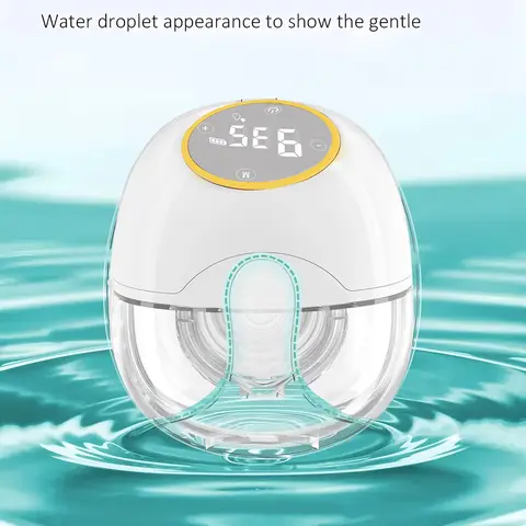 Wearable Breast Pump Smart Household Electric Breast Pumps Comfort Milk Collector with LED Display 3 Modes