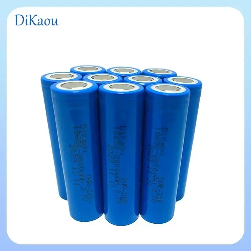 100% Brand New True Capacity 3.7V 2000mAh 18650 Rechargeable Lithium-ion Battery Suitable for Bright Flashlight Electronic Toys