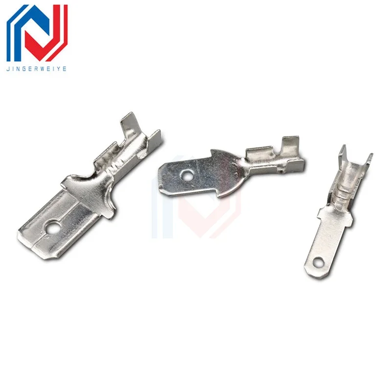 50 Pcs/lot Pitch 2.8/4.8/6.3mm Insert Inserts Terminal Wiring Type Cold Compression Terminal Copper Connector