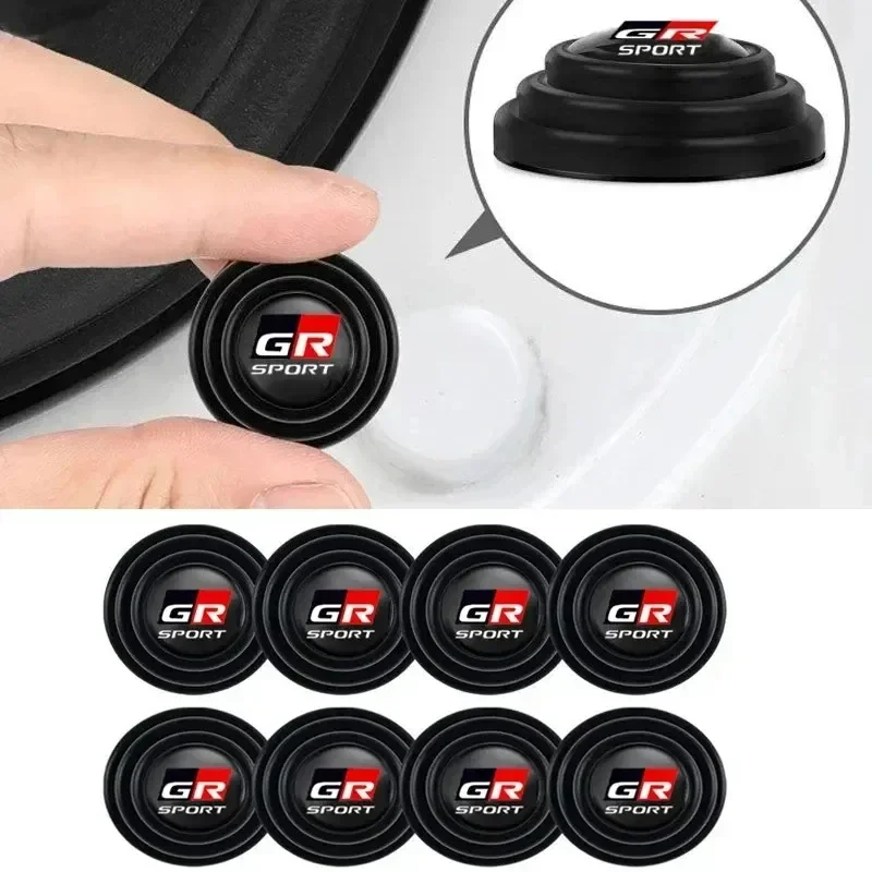 Car Door Shock Stickers Absorber Soundproof Buffer Pier Cover for GR Sport Camry Yaris Avensis Auris Hilux Vios CHR For Toyota
