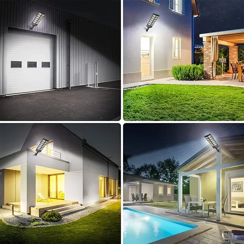 Solar Sensor Wall Lamp 20000W Powerful Solar Lights For Outdoor IP65 Waterproof Garden Lighting Super Bright Solar Street Light