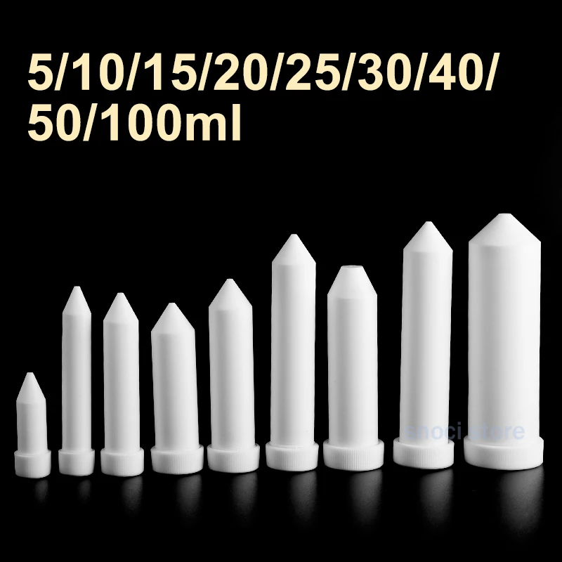 5ml 10ml 15ml 20ml 30ml 50ml 100ml PTFE Laboratory Test Tube Centrifuge Tube Sharp-bottomed screw mouth test tube