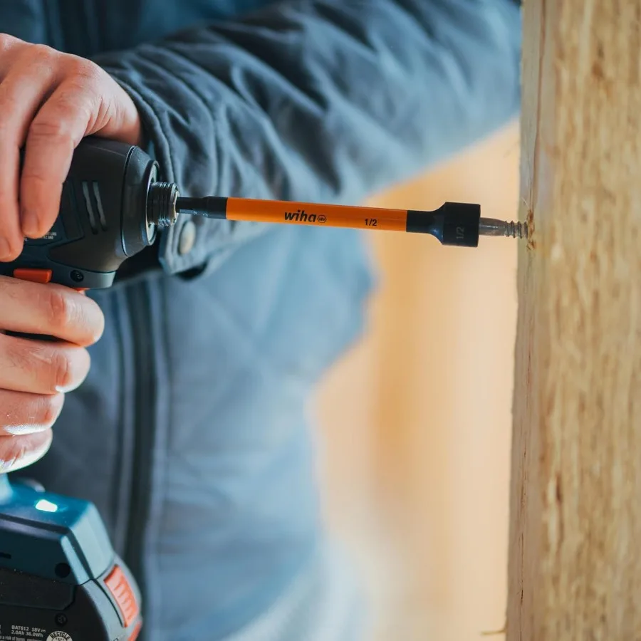 70486 Tuercas magnéticas codificadas en color SAE 6 piezas. Set para trabajos de reparación y mantenimiento de automóviles Diseño de precisión de alta resistencia wi