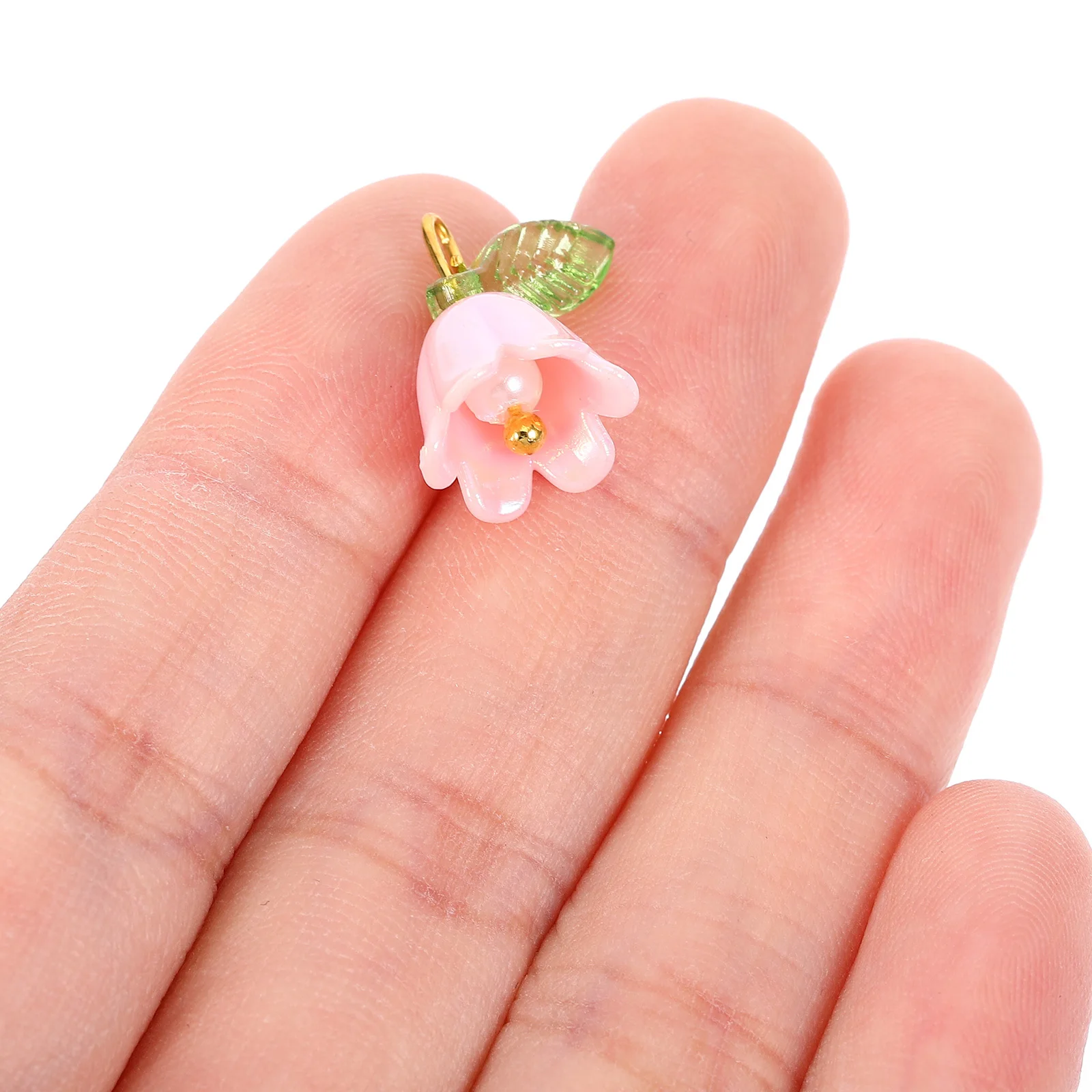 

10 шт., подвески в виде цветка лилии, уникальные креативные ювелирные подвески для DIY, серьги, ожерелье, брелок, принадлежности для изготовления браслетов