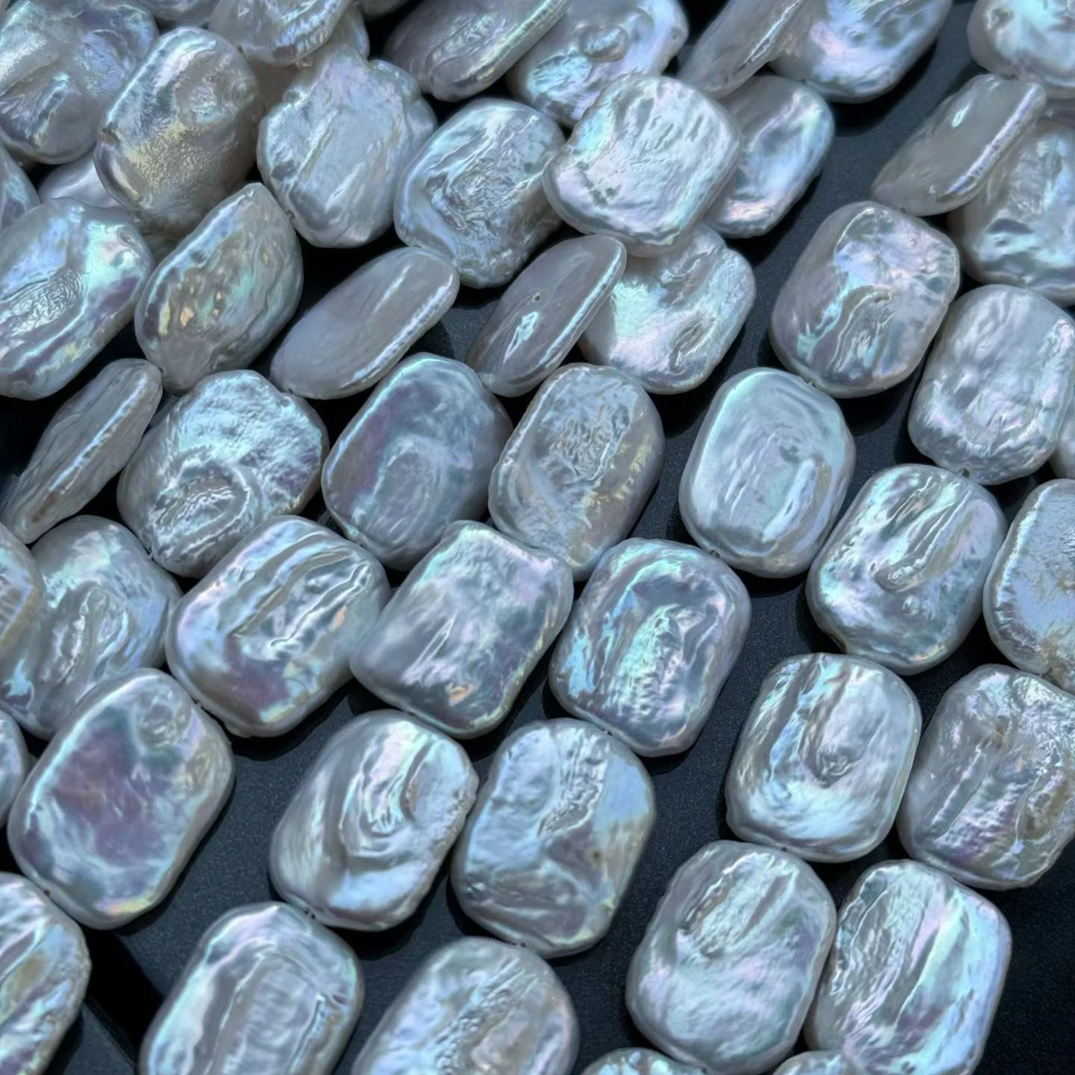 

High-quality Rectangular Baroque Natural Freshwater Pearl Semi-finished Beads for Jewelry Making DIY Necklaces Accessories 36cm