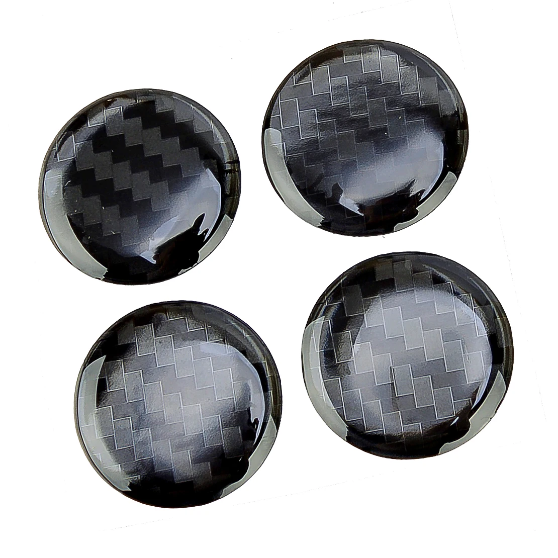 4Pcs Carbon Fiber Style Auto Car Exterior Door Lock Keyhole Decal Protector Sticker Trim Cover Accessories Fit for Universal