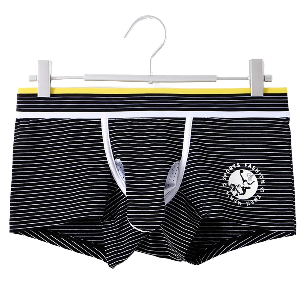 شورتات بوكسر قطنية قابلة للتنفس، مريحة، حزام خصر مرن، حالة جديدة، فصل الصفن للاسترخاء