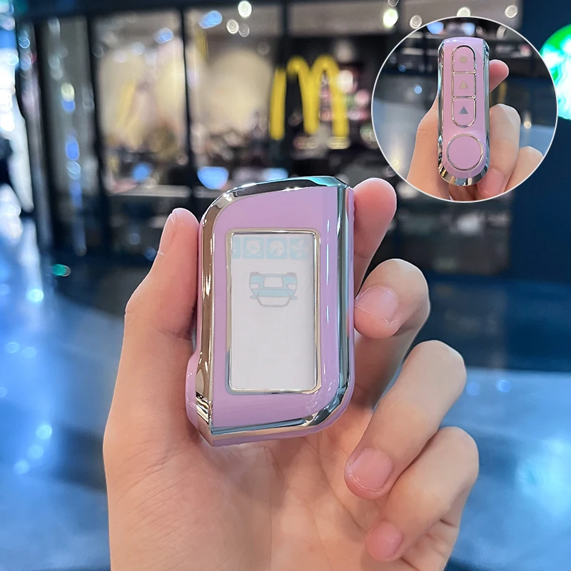 

ICAR TPU for Starline A93 A63 Russian Version Two Way Car Alarm LCD Car Key Case Remote Control Key Protective Fob Cover Holder
