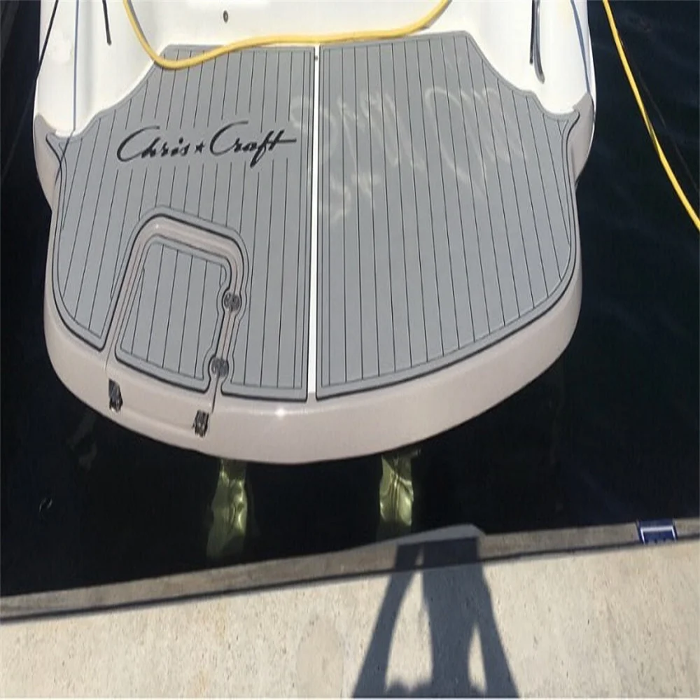 STLF 2001 Chris Craft 328 Express Cruiser Swim Platform Boat EVA Foam Teak Deck Floor Mat SeaDek MarineMat Gatorstep Style Adhes