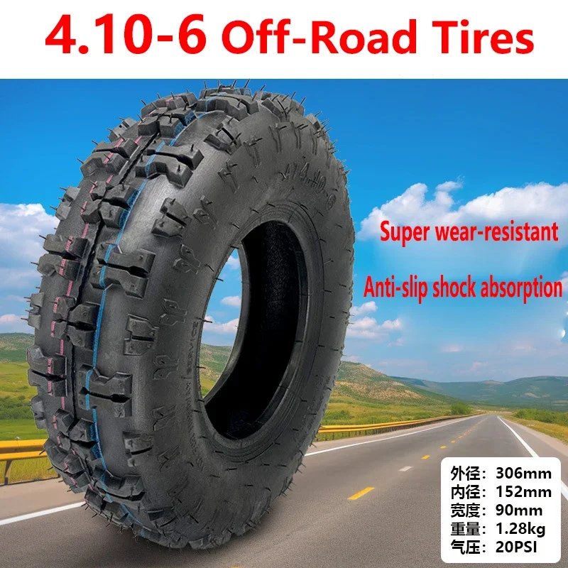 

4.10-6 tire Fit All Models ATV Go kart MIni Quad 47cc 49cc snowplow tires Snowmobile