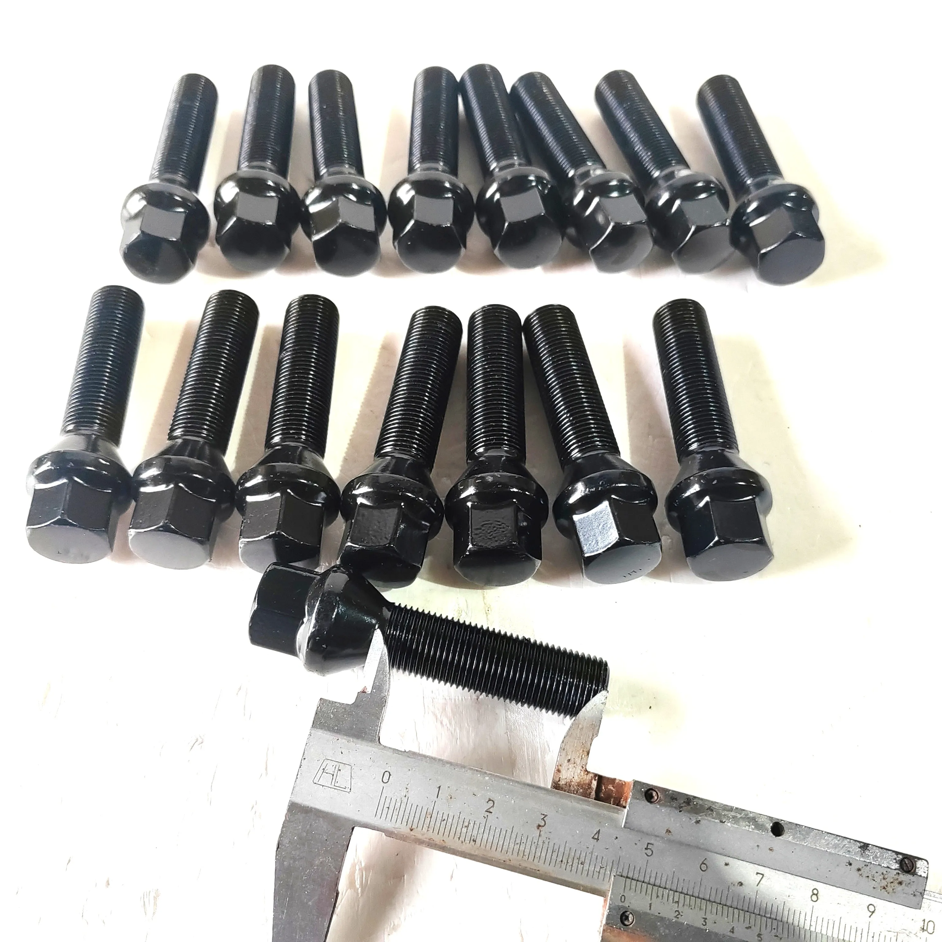 10Pcs M12x1.5 Extended Lug Bolts 17mm Hex Cone Seat for BMW E30 E36 E46 E90 E91 E92 E93 E39 E60 E61 E63 E64 E24 E28 E34