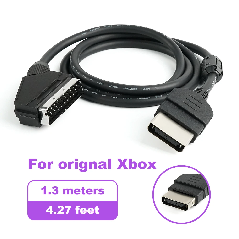 RetroScaler Composite Video on SYNC C-sync Scart (JP) RGB Cable for MD1 MD2 PS2 PS3 Saturn Xbox Original Game Console