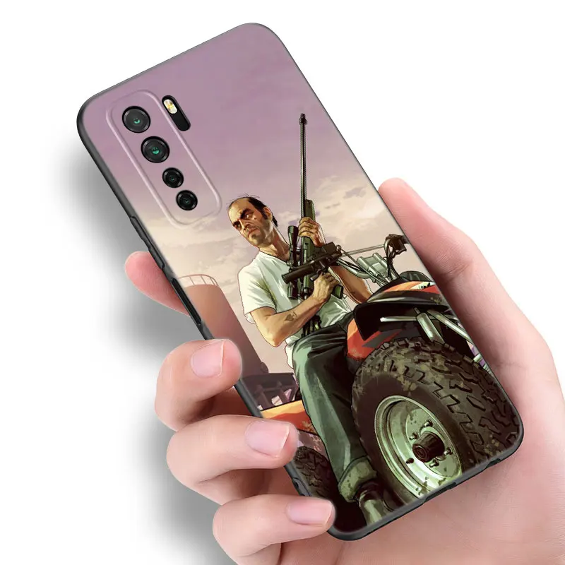 Rockstar gta 5 Black Silicone Phone Case For Huawei Nova 8 9 10 SE 11 Ultra 12 Pro 7i 8i 11i 11E Y70 Plus Y60 Y61 Y71 Y90 Y91