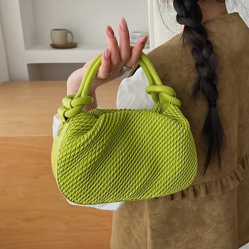 New Women's Crossbody Bag Fashion High Quality Women's Handbag Solid Color Versatile Girls' Mobile Phone Storage Shopping Bag