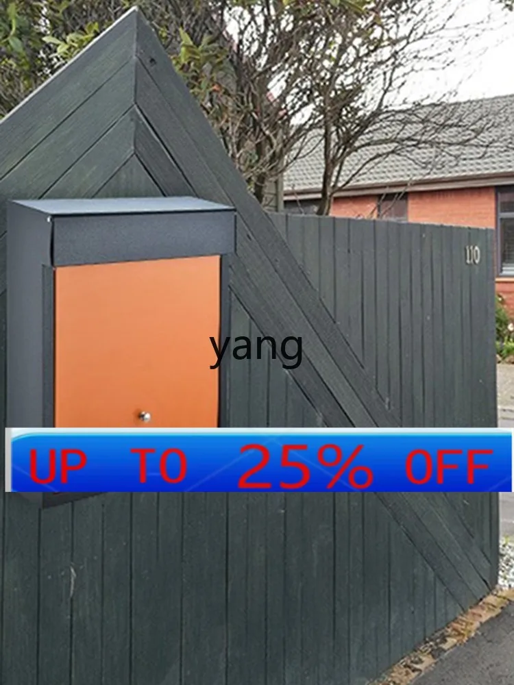 LMMLetter Box Modern Suggestion Box Villa Outdoor Creative Galvanized Plate Mailbox