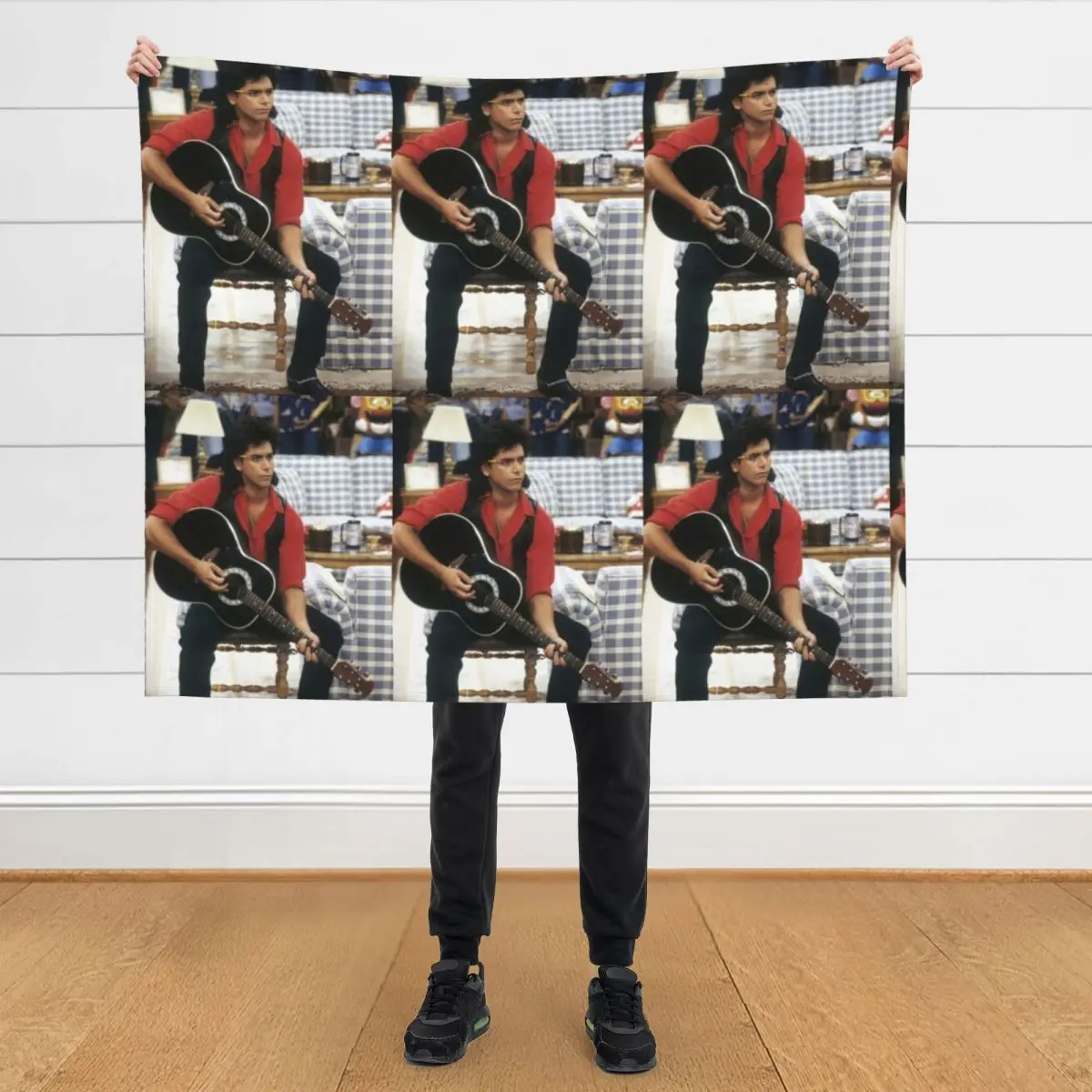 

Uncle Jesse and his Guitar Throw Blanket warm winter Custom Blankets For Sofas Softest Blankets
