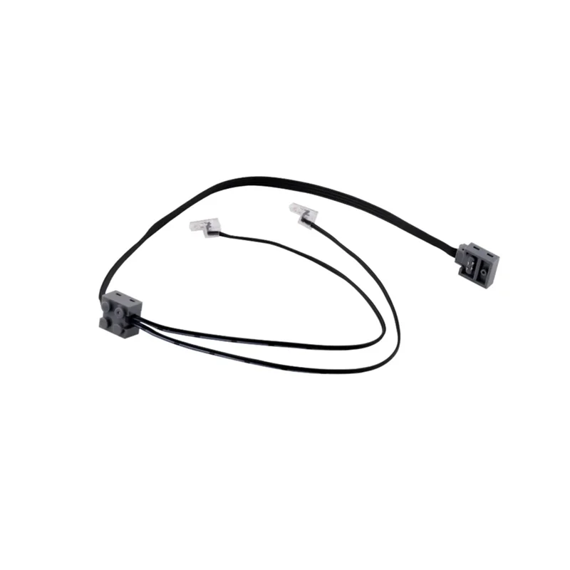 MACH-MOC Power Functions Parts 2PCS LED Light Link Line Cable 8870 Compatible With Legoeds Switch 8869 Car Train Light