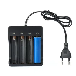 Portable DC 4.2V 1200mA Smart Charger 4 Slots For 18650 Rechargeable Lithium Battery Torch Flashlight With LED Indicator EU Plug