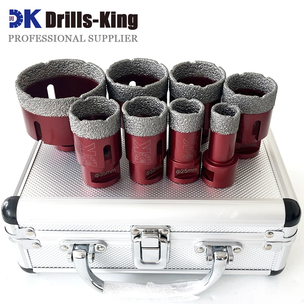 

Diamond Cup Saw Coated Drill Bits Set 8Pcs 20-68mm Hole Saw Kit for Glass Marble Granite Stone Tile Ceramic Construction Tools