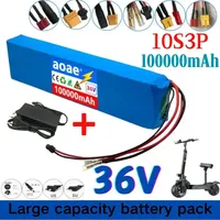 10S3P 36V 100Ah 18650 Rechargeable Lithium Battery Pack 1000W Power Modified Bicycle electric scooter Vehicle with BMS