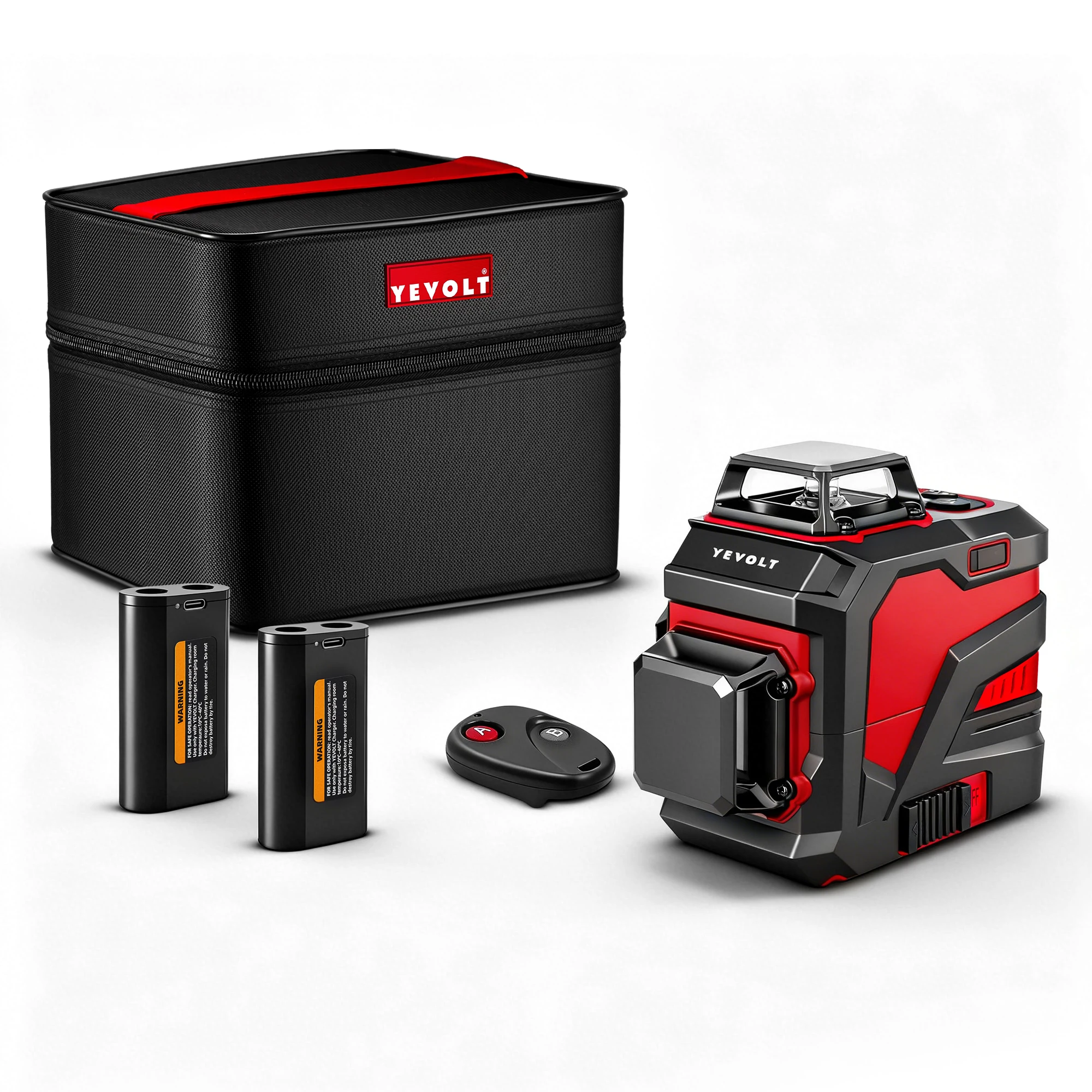 

YEVOLT 12-Line Green Laser Level 360° All-Round Horizontal & Vertical Ultra-Bright Beam for Indoor/Outdoor Auto Self-Leveling