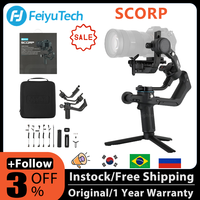 FeiyuTech Feiyu SCORP 3-Axis Handheld Gimbal Stabilizer Handle Grip Display Screen for DSLR Camera Sony/Canon Remote Pole Tripod