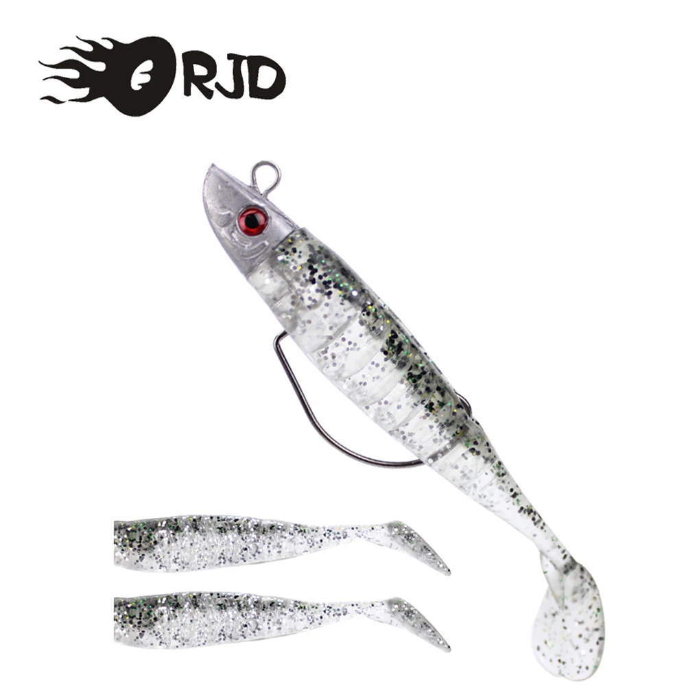 

ORJD 15g/25g Soft Fishing Lures Silicone Bait 9cm 11cm Shad Swimbait Wobblers Artificial Soft Fly Fishing Tackle Accessories