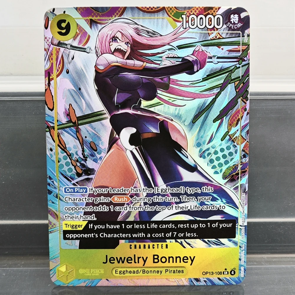 One Piece TCG OPCG-6 Foil Anime Character Cards Game Collection Cards for Home Play-Nami Otama Jewelry Bonney Crocodile Kouzuki view 6