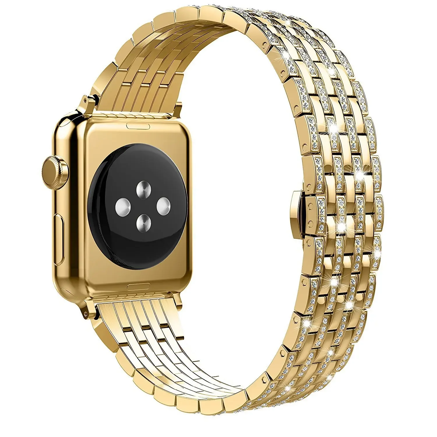 Diamond Bracelet Strap For Apple Watch Ultra 2 49mm Metal Women Band For iWatch 9 8 7 6 SE 5 4 3 38mm 40mm 42mm 44mm 41mm 45mm