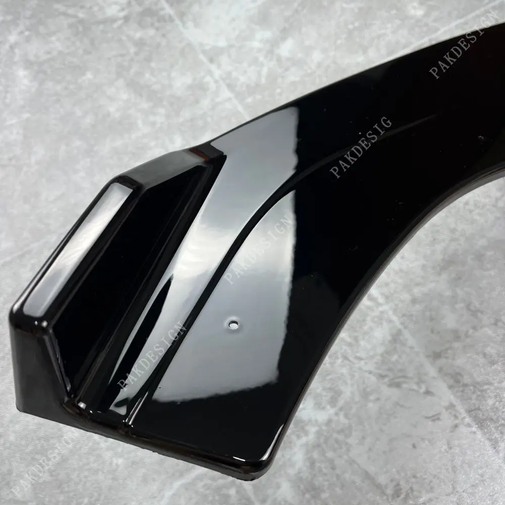 Front Bumper Lip Spoiler Splitter Diffuser For Audi A3 S3 8V TFSI TDI S-line 2013-2016 Pre-facelift ABS Black Body Kits Tuning view 6