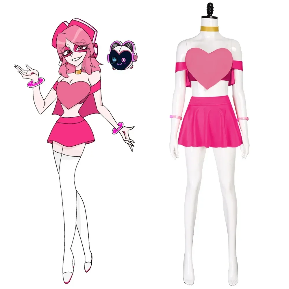 Anime Villain Himself Miss Heed Costume Halloween Character Miss Hurd Cosplay Full Christmas Costume for Adult Woman