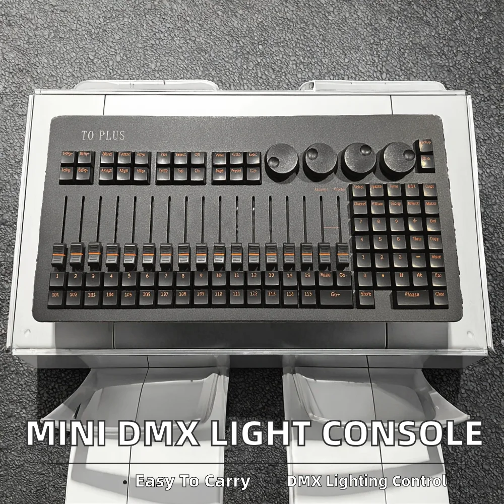 Mini T0 plus Command Wing DJ DMX512 Controller with Bag Portable Dimmer Control Console for Stage Wedding Lighting Show