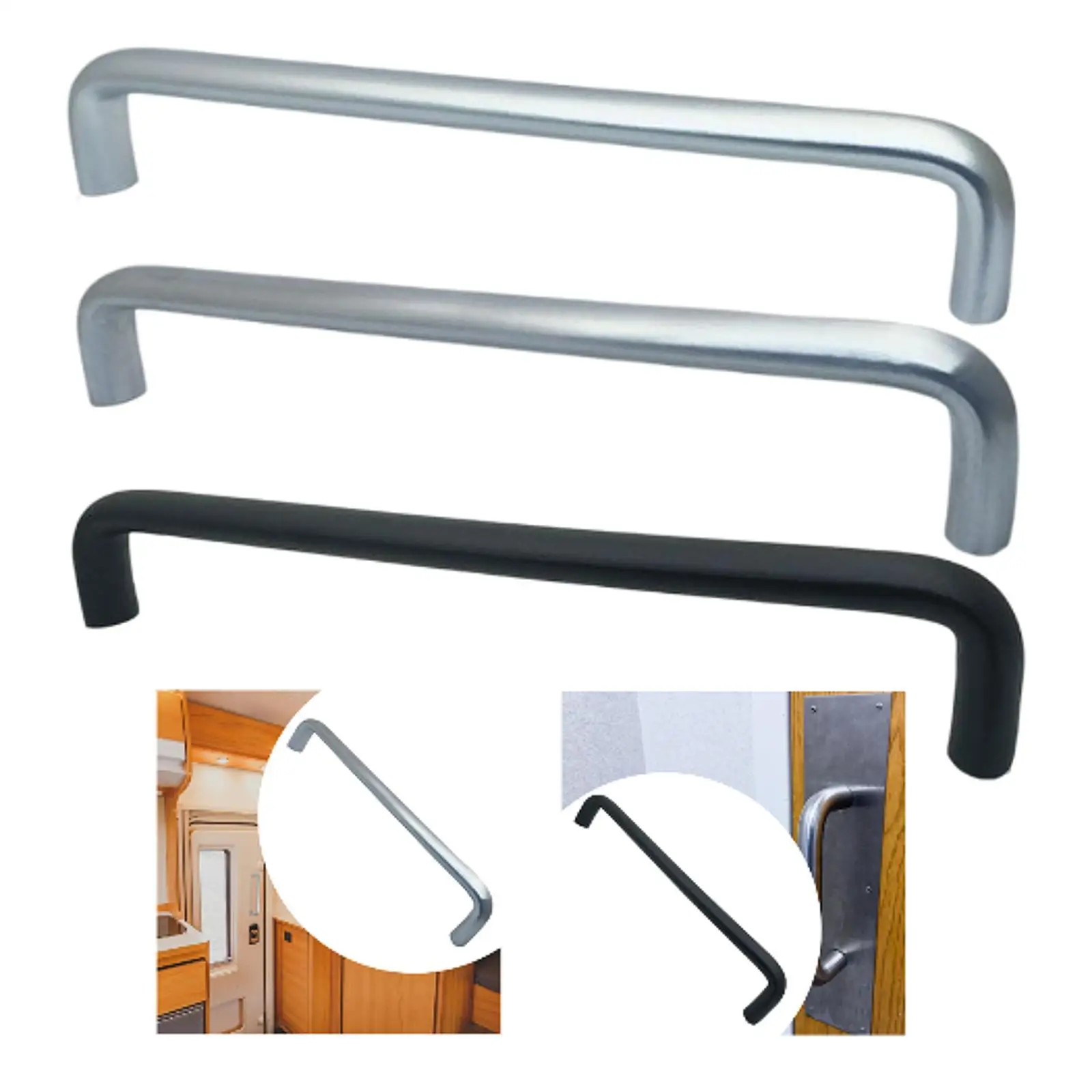 RV Cargo Trailer Door Handle Grab Bar Sturdy Accessories for Barn Door