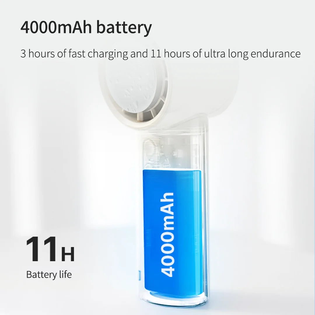 مروحة تبريد هواء محمولة باليد ، شاشة رقمية ، 3 سرعات عالية للحياة ، شغال ، سرعة ، مناسبة للمكتب ، للسفر في الهواء الطلق