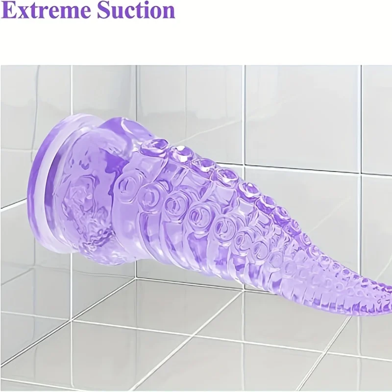 Adult Supplies Sex Toy Purple Octopus Tentacle Anal Plug Creative Shape Butt Plug Dildo With Powerful Suction Cup Anal Dilator