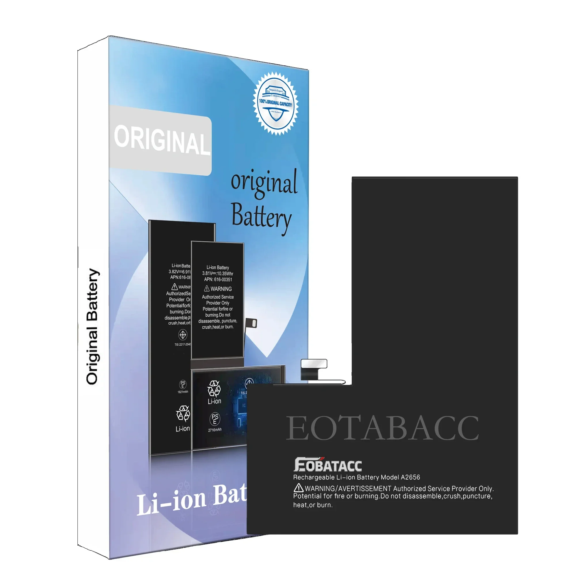 EOTABACC New Battery For IPhone 12 13 Mini Pro Max High Capacity Bateria For 12mini 13mini 12Pro 13Pro Sticker Free Tools