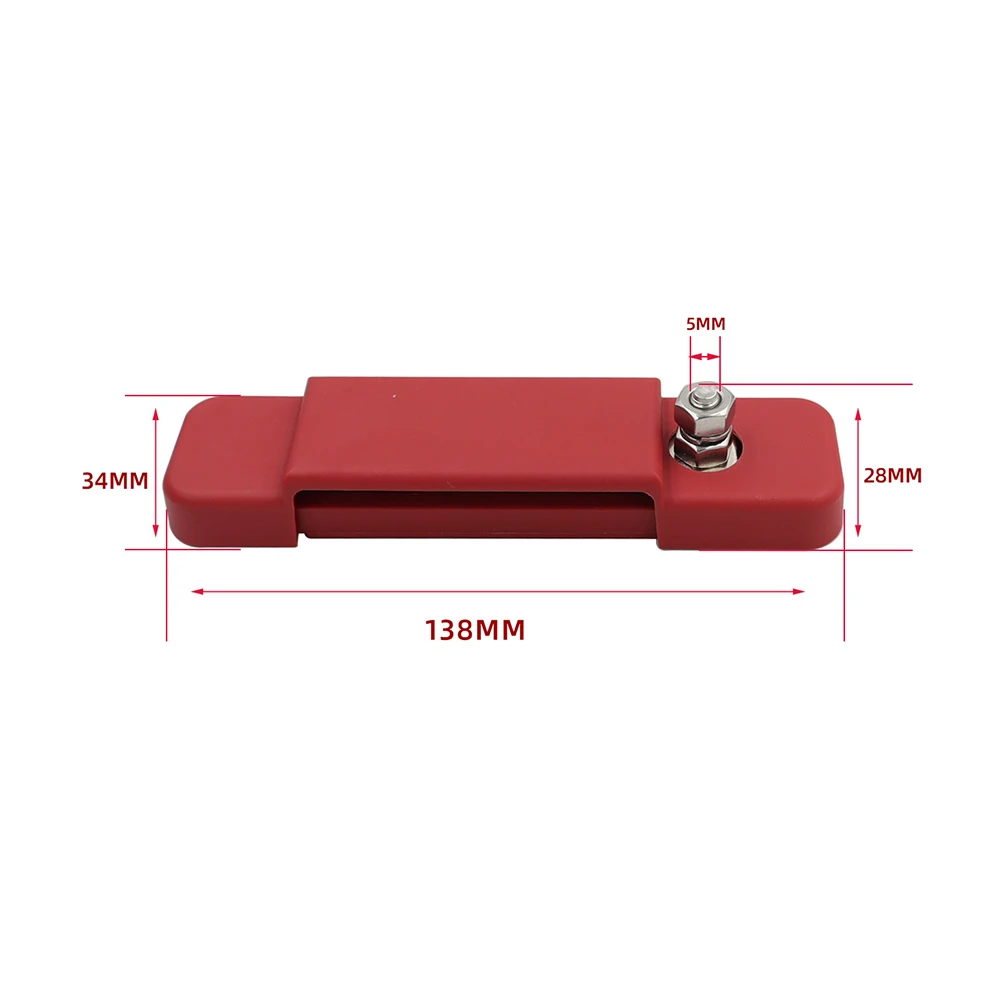 2Pcs Electrical Terminal Block 12 Way 48V 180A Marine Bus Bar 12 Terminal Positive Negative Bus Bar for Truck Boat Car Camper RV