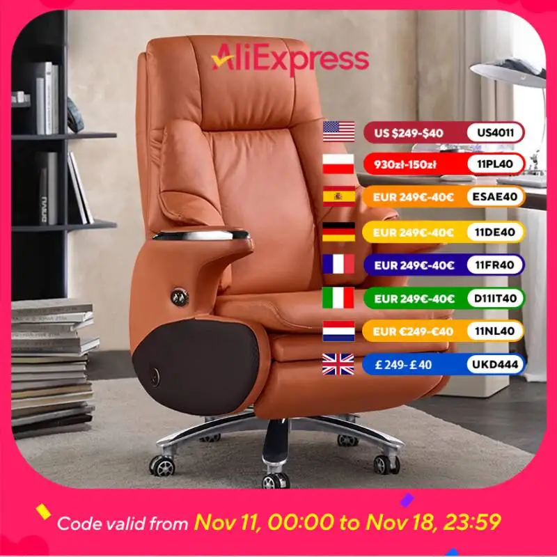 

Comfy Floor Luxury Office Chair Armrest Orange Relaxing Ergonomic Gaming Chairs Design Executive Sillas De Oficina Furniture