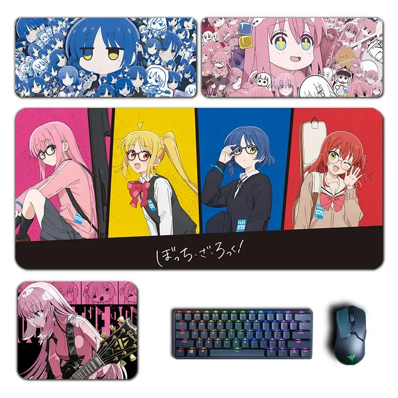 Anime Cute Gotou Hitori Ryou Nijika Ikuyo Mousepad Bocchi The Rock XXLMouse Pad Computer Keyboard Pad Manga Accessories Desk Mat