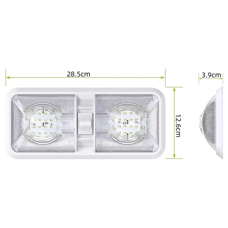 Światła LED do kampera - 5 sztuk, lampka sufitowa z włącznikiem/wyłącznikiem do kampera/przyczepy/łodzi